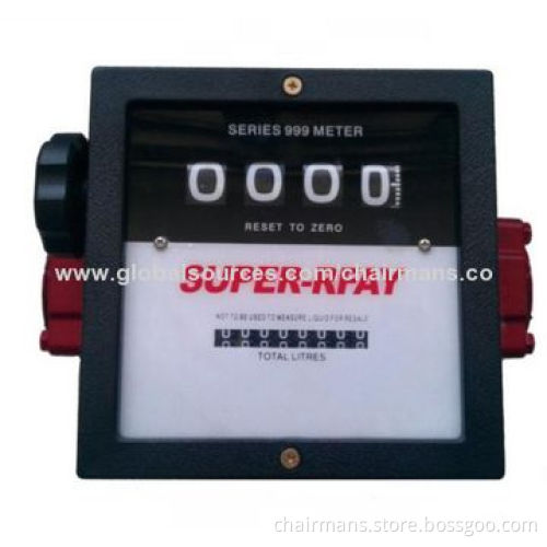 4-digit Flow Counter, Made of Aluminum + Plastic